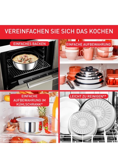 Tefal Ingenio Tercihi 4 Parçalı Güveç Seti, 16/18/20 Cm, Çıkarılabilir Saplı Tencere Seti, İndüksiyonla İstiflenebilir Tencere Seti, Yerden Tasarruf Sağlar, Kullanımı Ve Temizliği Kolaydır, Paslanmaz Çelik, L898s3 Siyah Tefal Ingenio Tercihi 4 Parçalı Güveç Seti, 16/18/20 Cm, Çıkarılabilir Saplı Tencere Seti, İndüksiyonla İstiflenebilir Tencere Seti, Yerden Tasarruf Sağlar, Kullanımı Ve Temizliği Kolaydır, Paslanmaz Çelik, L898s3 Siyah