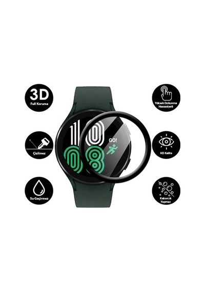 Sm Galaxy Uyumlu Watch 4 40mm 3d Full Kaplama Ekran Koruyucu Pet+pmma- 5775