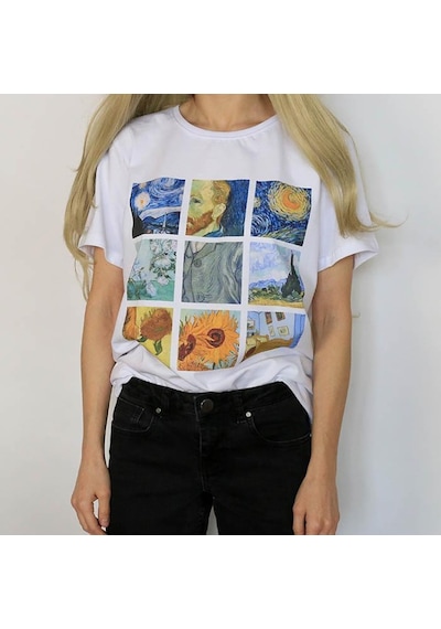 Van Gogh Baskılı Tişört
