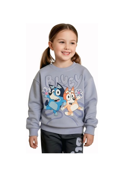 Koçak Kids Bluey Desenli Lila Renk Kız Çocuk Eşofman Takım Lila