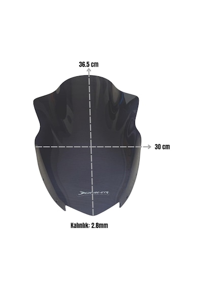 Dominar 250 -400 Ön Siperlik Cam Füme 2017-2024 Bajaj Moto Eay