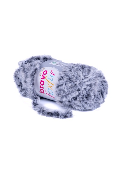 Foxfur İplik 100 Gr 50 Metre Renk Kodu: 80 Siyah Beyaz Melanj