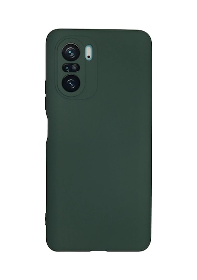 Xiaomi Poco F3 Uyumlu Kılıf Nano İçi Kadife Silikon - Koyu Yeşil