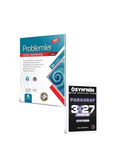 2027 Bilgisarmal 2027 Tyt Problemler Soru Bankası+ Evp Akademi Paragraf