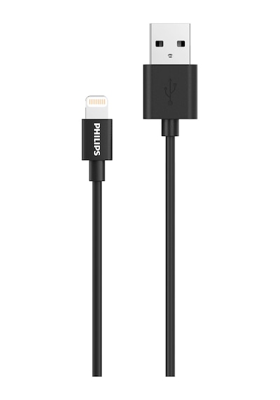 Philips Dlc3106v/00 Apple Uyumlu Mfi Lisanslı Usb-a - Lightning Hızlı Şarj Ve Data Kablosu 2m Siyah