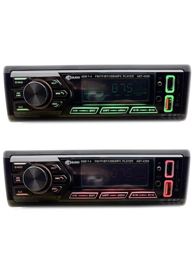 Hei Abt 4250 Usb Sd Aux Bluetooth Radio Renkli Ekran Oto Teyp