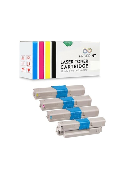 Proprint Oki C310 Uyumlu Toner Seti 4 Renk CMYK MC361dn