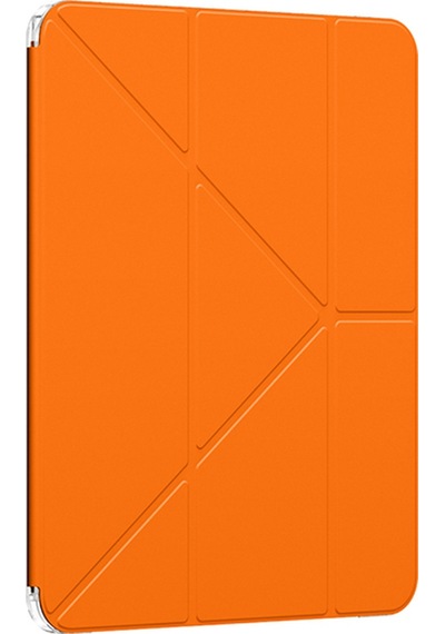 Apple Uyumlu iPad  Pro 11 2024 Amazingthing Minimal Serisi Katlanabilir Standlı Kılıf Turuncu Kapaklı Kılıf