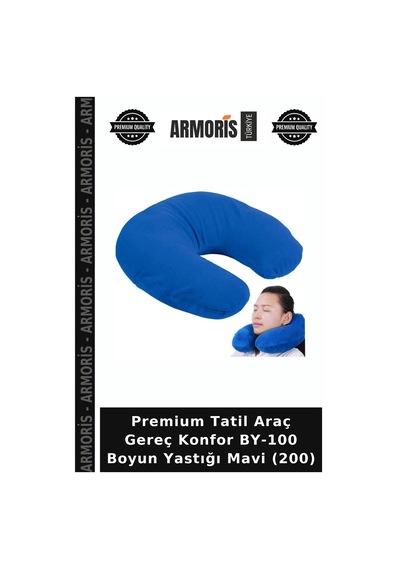Premium Tatil Araç Gereç Konfor By-100 Boyun Yastığı Mavi 200
