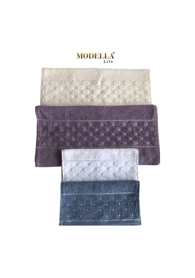 Miosse Pure 4'lü Pamuklu Havlu Seti - 2 Adet 50x100 El Yüz Baş & 2 Adet 30x50 El Mutfak Havlusu Karışık