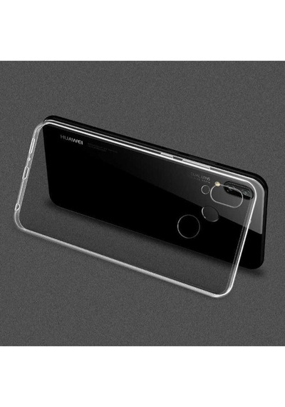 Huawei Y7 Prime 2019 Kılıf Zore Süper Silikon Kapak Renksiz