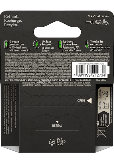 GP ReCyko Pro GP210AAHCBEM-2G 2000 mAh AA Ni-MH Şarj Edilebilir Kalem Pil 4 x 2'li