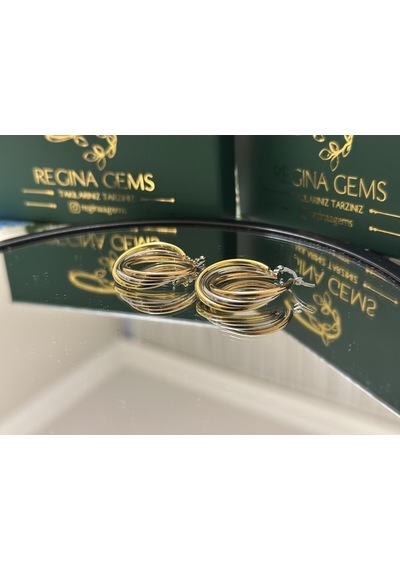 Triple Luxe Hoop Çok Renkli