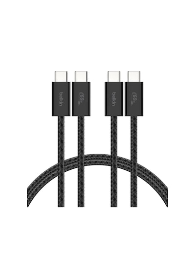 2'li Örgülü Usb-c - Usb-c Kablo, 1,5 M, 60 W, Yumuşak, Esnek Ve Hızlı Şarj Kablosu, İphone 17 Ve 16 Serisi, Galaxy S25, Pixel 10, Apple iPad Pro Ve Daha Fazlasıyla Uyumlu, Beyaz