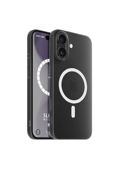 Apple Uyumlu iPhone Buff 16 Plus Magsafe Slimfy Kılıf Black