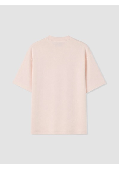 Lcw Modest Pembe Bisiklet Yaka Çiçek Aplikeli Bluz