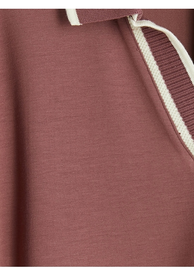 Lcw Everyday Pembe Polo Yaka Soft Touch Kadın Tişört
