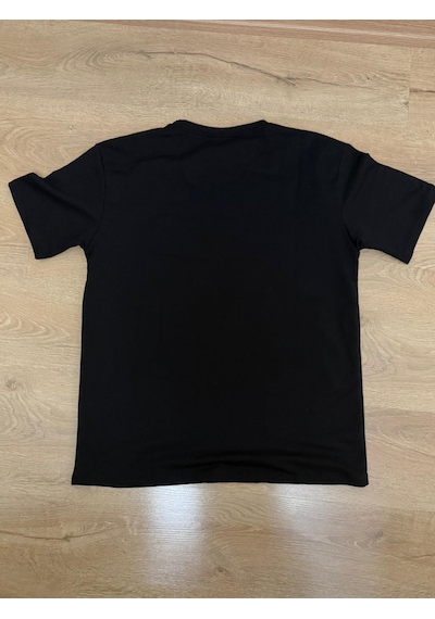 Yubistitch Tshirt Nakış İşlemeli 3d Çiçek-kalın- Siyah