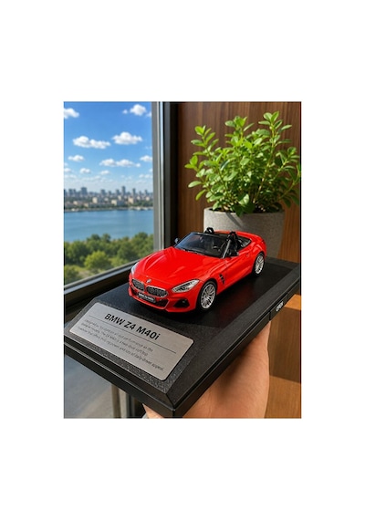 Bmw Z4 M40i Diecast Model Araba Kutulu Özel Standlı 1:32 Ölçek Bmw Z4 Diecast Model Araba