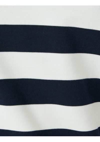 Koton Polo Yaka Sweatshirt Üç İplik Şardonlu Düğmeli Uzun Kollu Rahat Kalıp Lacivert Çizgili 5wak30004pk Koton Polo Yaka Sweatshirt Üç İplik Şardonlu Düğmeli Uzun Kollu Rahat Kalıp Lacivert Çizgili 5wak30004pk