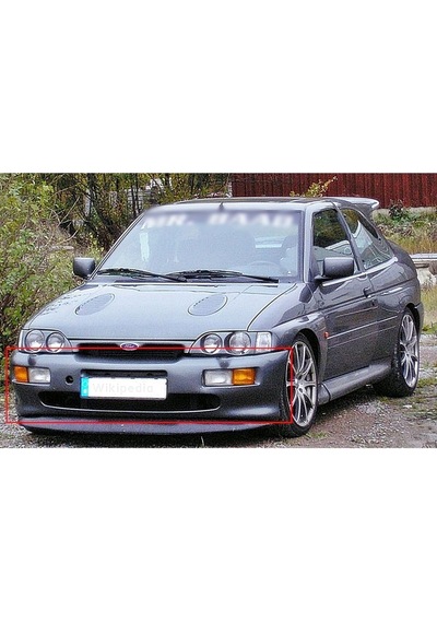 Ford Escort Cosworth Tampon Fiberglass Boyasız