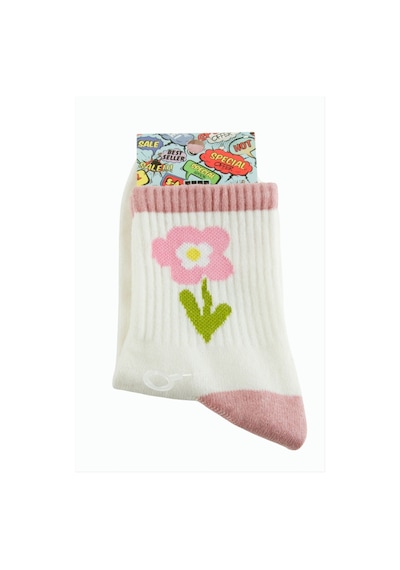 Zero Land Papatya - 913 - Kolej Çorap - Kmrsfres - 8x28 Pembe