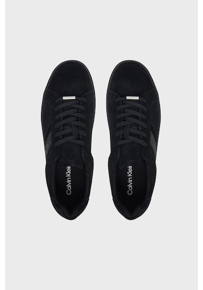 Calvin Klein Süet Logolu Sneaker Ayakkabı Erkek Ayakkabı Hm0hm02200 0gj Siyah
