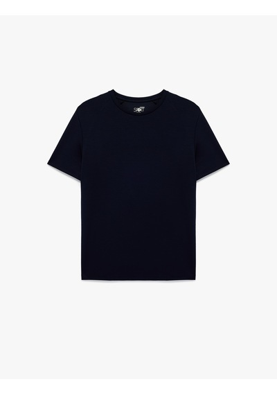 Koton Regular Fit Kısa Kollu Viskon Karışımlı Bisiklet Yaka Basic Spor Tişört Lacivert 6sam10041nk Koton Regular Fit Kısa Kollu Viskon Karışımlı Bisiklet Yaka Basic Spor Tişört Lacivert 6sam10041nk