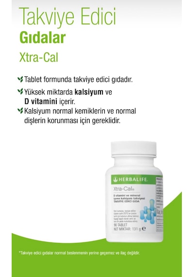 Herbalife Kalsiyum Tablet 3'lü Paket D Vitamini Ve Mineral İçerir