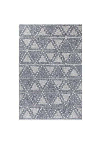 Notre Premium Kalite Kaymaz Tabanlı Doğal Yıkanabilir Kilim Oturma Odası Balkon Bahçe Mutfak Kilim-866 Gri