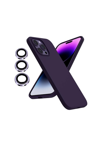 Apple Uyumlu iPhone 14 Pro Kılıf Kamera Lensli Lansman Silikon Kapak
