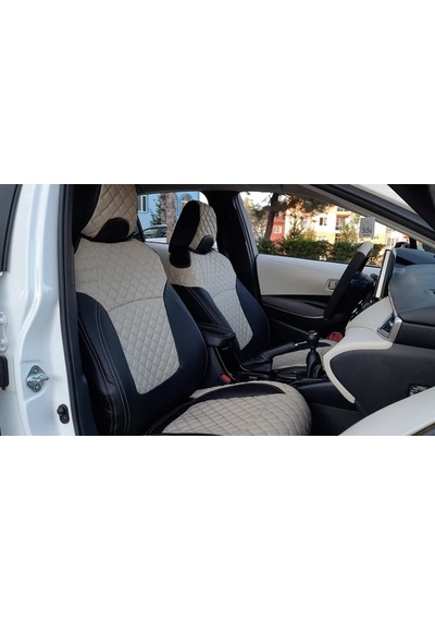 Toyota Corolla Uyumlu 2020 Araca Özel Deri Oto Koltuk Kılıfı (512180616)