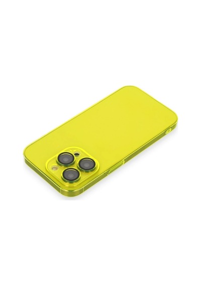 Newface - 2 - iPhone Uyumlu 14 Pro Kılıf Armada Lensli Kapak - Csmo-tex - - Sarı
