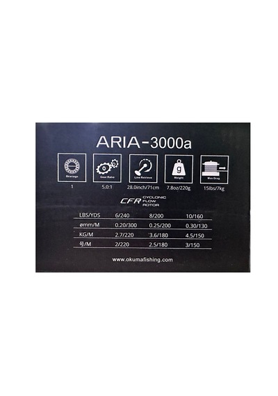 Okuma Arıa-3000a Painting Silver Spin Olta Makinesi