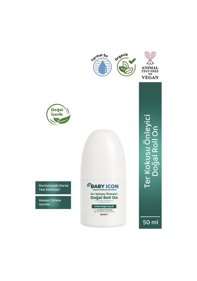Baby Icon Sensitive Terleme Önleyici Roll-On 50 ML