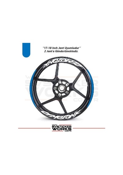 Cfmoto Nk Jant Sticker Motosiklet Jant Sticker Set Ay Modeli Mavi