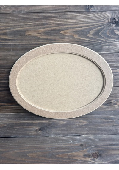 Ham Ahşap Küçük Oval Tepsi
