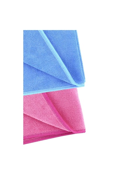 Silver Home Universal Mikrofiber Temizlik Bezi Pembe - Mavi 2'li 50 x 70 CM