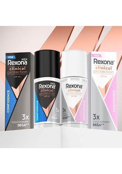 Rexona Clinical Protection Confidence Kadın Roll On 45 Ml X2