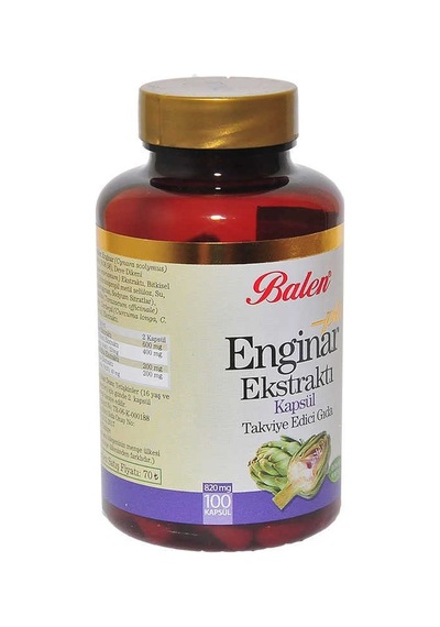 Enginar Ekstraktı Plus+ 100 Kapsül