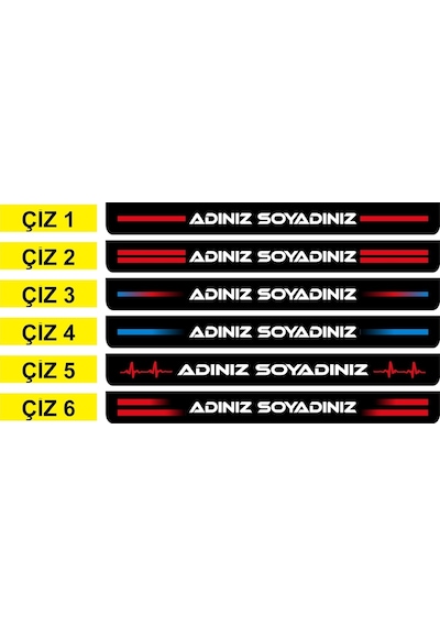 Kişiye Özel Isimli Motor Motosiklet Plakalık 1 Adet