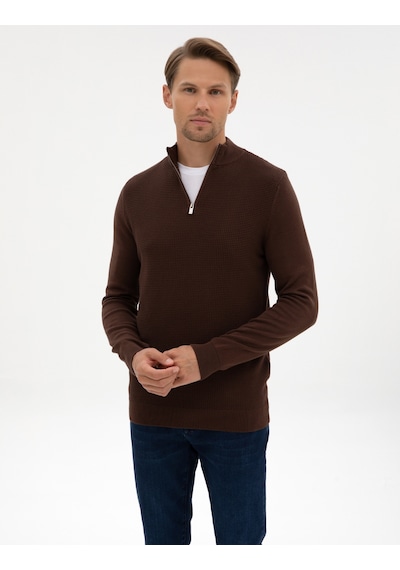 Pierre Cardin Erkek Kahverengi Kazak /triko 50317397-vr029 Kahverengi