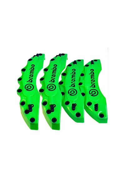 Brembo Fren Kaliper Kapağı Jant Braketi Universal 16” Jant ve Üzeri İle Uyumlu 4lü Set Yeşil