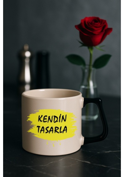 Kendin Tasarla Bardak - Kişiye Özel Bardak Satıya Sor Siyah2