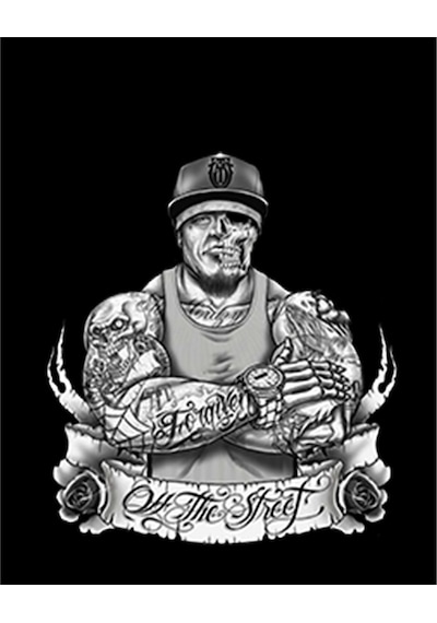 Zepplin Giyim GTA All The Street Tattooed Man Büyük Sırt Patch Yama