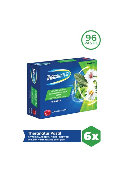 Theranatur Ahududu Aromalı 16 Pastil 6 Adet