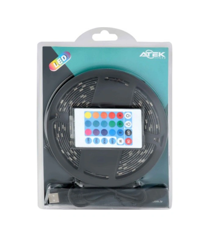 River World Usb Bağlantılı Rgb Şerit Kumandalı30 Led Renkli
