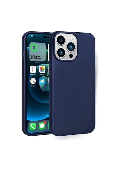 Apple Uyumlu iPhone 14 Pro Kılıf Zore Premier Silikon Kapak Lacivert