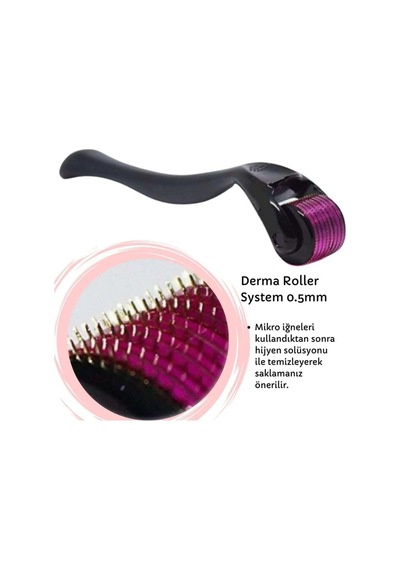 Tafce Titanyum Uçlu 540 Iğneli Derma Roller 0.5 Mm İğne Saç Kaş Serum Kullanımına Uygun
