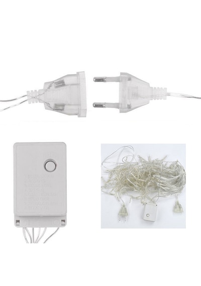 100 Ledli Beyaz Yilbaşi Led Işik 1 Adet